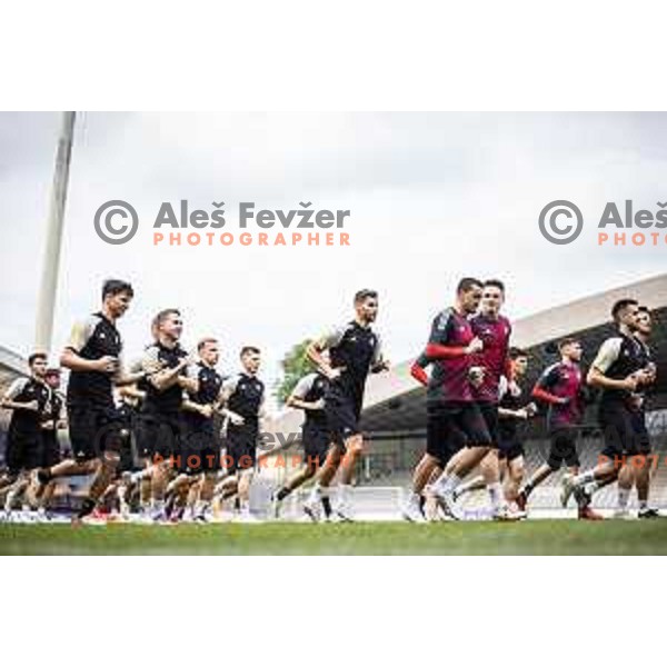during first training of 2023/20234 season in Ljudski vrt, Maribor, Slovenia on June 10, 2023. Photo: Jure Banfi