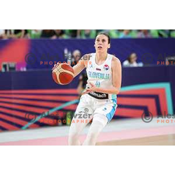 Tina Jakovina in action during the Women’s Eurobasket 2023 Preliminary round match between Germany and Slovenia in Ljubljana, Slovenia on June 16, 2023 Foto: Filip Barbalic