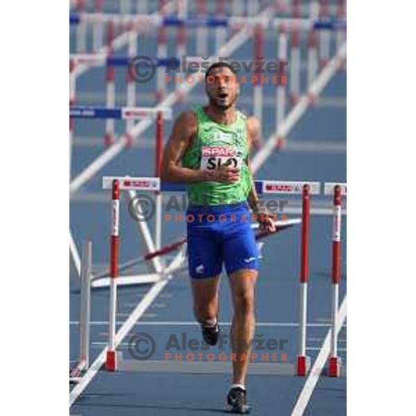 Filip Jakob Demsar (SLO) competes in Athletics European Team Championships in Katowice during European Games in Poland on June 21, 2023