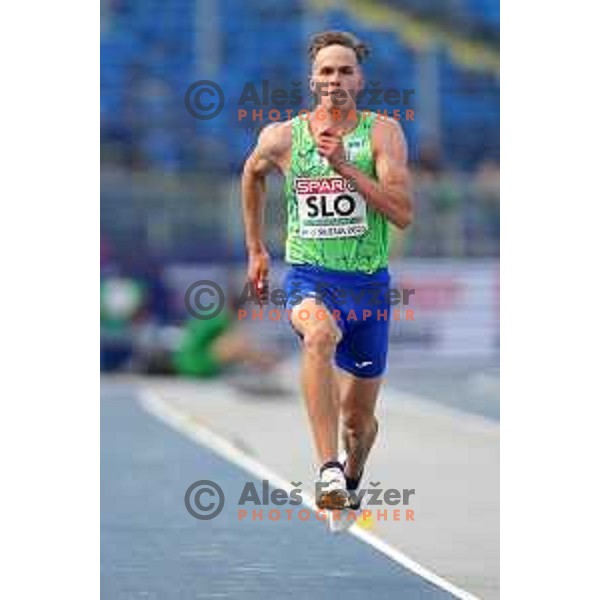 Dino Subasic (SLO) competes in Athletics European Team Championships in Katowice during European Games in Poland on June 21, 2023
