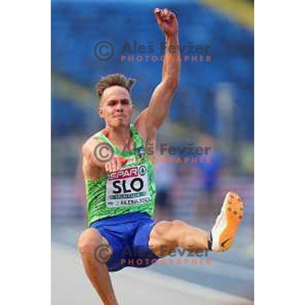 Dino Subasic (SLO) competes in Athletics European Team Championships in Katowice during European Games in Poland on June 21, 2023