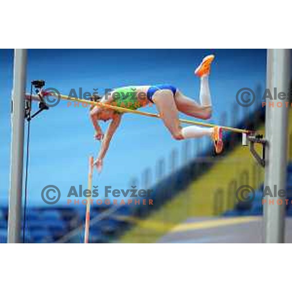 Tina Sutej (SLO) competes in Athletics European Team Championships in Katowice during European Games in Poland on June 21, 2023
