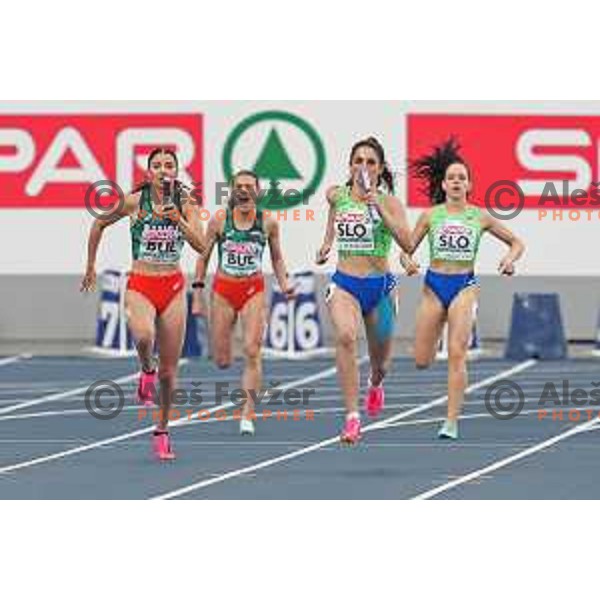 Lina Hribar (SLO), member of 4x100 meters Women’s Relay at Athletics European Team Championships in Katowice during European Games in Poland on June 21, 2023 