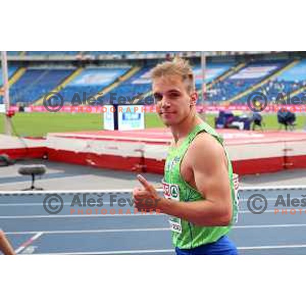 Anej Curin Prapotnik (SLO), member of 4x100 meters Men’s Relay at Athletics European Team Championships in Katowice during European Games in Poland on June 21, 2023