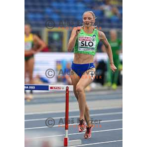 Agata Zupin (SLO) competes in Athletics European Team Championships in Katowice during European Games in Poland on June 21, 2023 