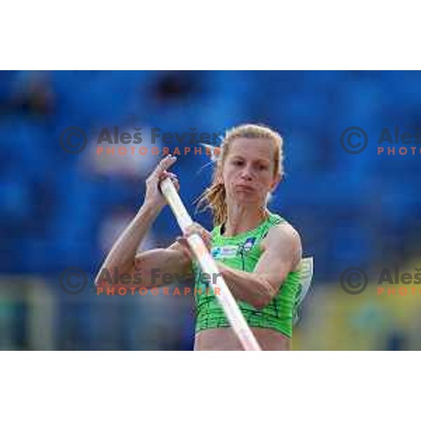 Tina Sutej (SLO) competes in Athletics European Team Championships in Katowice during European Games in Poland on June 21, 2023
