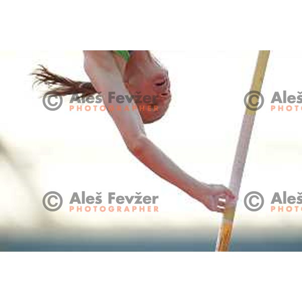 Tina Sutej (SLO) competes in Athletics European Team Championships in Katowice during European Games in Poland on June 21, 2023
