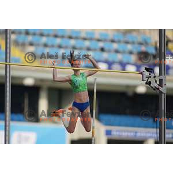 Tina Sutej (SLO) competes in Athletics European Team Championships in Katowice during European Games in Poland on June 21, 2023