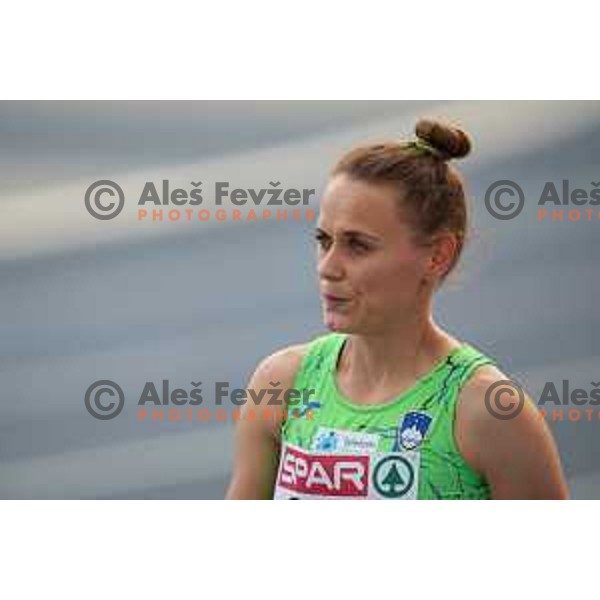 Jerneja Smonkar (SLO) competes at Athletics European Team Championships in Katowice during European Games in Poland on June 21, 2023