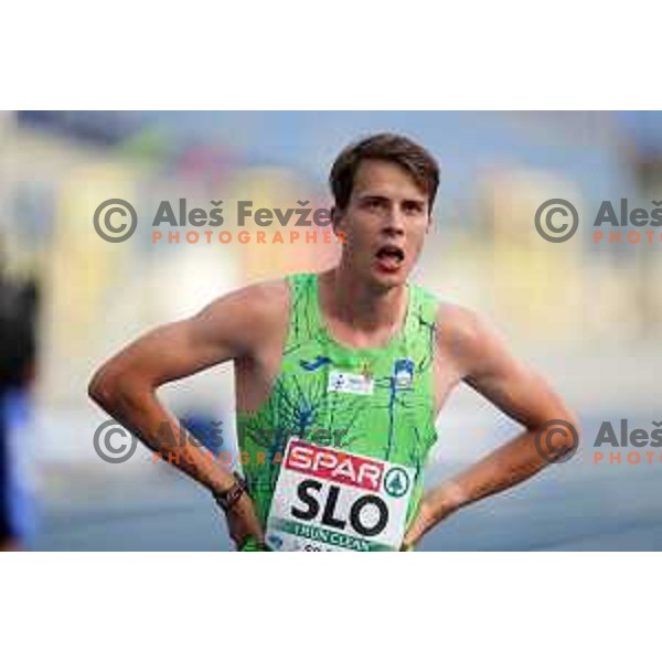 Rok Markelj (SLO) competes at Athletics European Team Championships in Katowice during European Games in Poland on June 21, 2023 