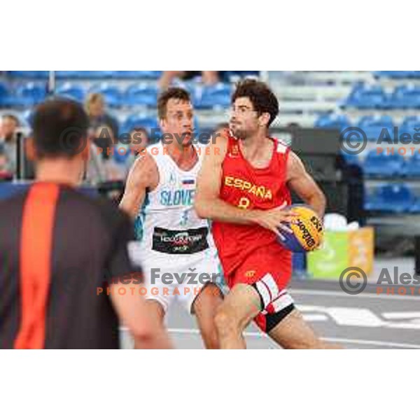 Milorad Sedlarevic (SLO) during 3x3 basketball men\'s preliminary round during European Games in Krakow, Poland on June 22, 2023. Foto: Filip Barbalic