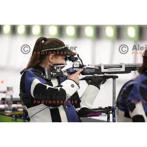 Urska Hrasovec (SLO) competes in Women’s shooting in 10 meters Air Rifle during European Games in Wroclaw, Poland on June 23, 2023 