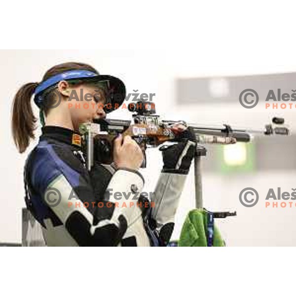 Ziva Dvorsak (SLO) competes in Women’s shooting in 10 meters Air Rifle during European Games in Wroclaw, Poland on June 23, 2023