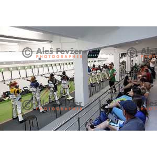 Ziva Dvorsak (SLO) competes in Women’s shooting in 10 meters Air Rifle during European Games in Wroclaw, Poland on June 23, 2023
