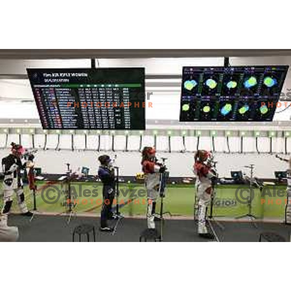 Ziva Dvorsak (SLO) competes in Women’s shooting in 10 meters Air Rifle during European Games in Wroclaw, Poland on June 23, 2023