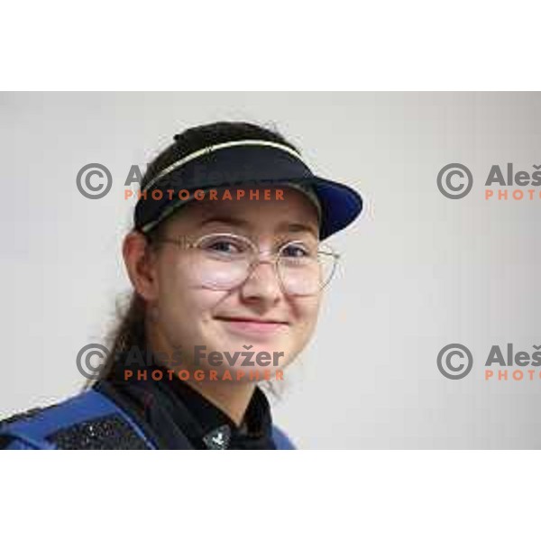 Urska Hrasovec (SLO) competes in Women’s shooting in 10 meters Air Rifle during European Games in Wroclaw, Poland on June 23, 2023 