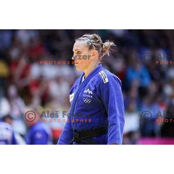 Anka Pogacnik (SLO) competes in Mixed Team Elimination Round of 16 in Judo at European Games in Krakow, Poland on July 1, 2023. Foto: Filip Barbalic