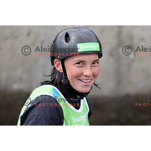 Eva Tercelj (SLO) competes in Canoe Slalom Women’s Kayak K-1 Final in Kolna Sports Centre, Krakow during European Games 2023, Poland on July 1, 2023