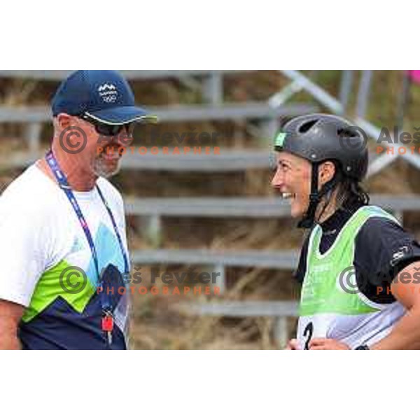 Eva Tercelj (SLO) competes in Canoe Slalom Women’s Kayak K-1 Final in Kolna Sports Centre, Krakow during European Games 2023, Poland on July 1, 2023