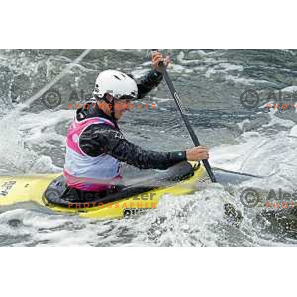 Tine Kancler (SLO) competes in Canoe Slalom Men’s Kayak Cross in Kolna Sports Centre, Krakow during European Games 2023, Poland on July 1, 2023