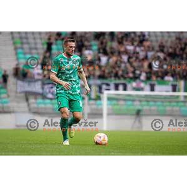 Timi Max Elsnik during friendly football match between Olimpija Ljubljana and Hajduk Split in SRC Stozice, Ljubljana, Slovenia on July 2, 2023. 