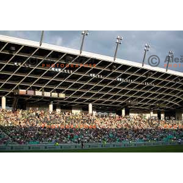 in action during friendly football match between Olimpija Ljubljana and Hajduk Split in SRC Stozice, Ljubljana, Slovenia on July 2, 2023.