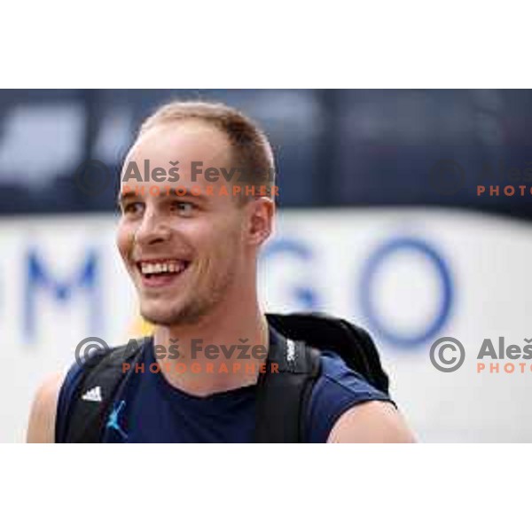 Klemen Prepelic of Slovenia National Basketball team during a practice session in Arena Zlatorog in Celje on July 18, 2023