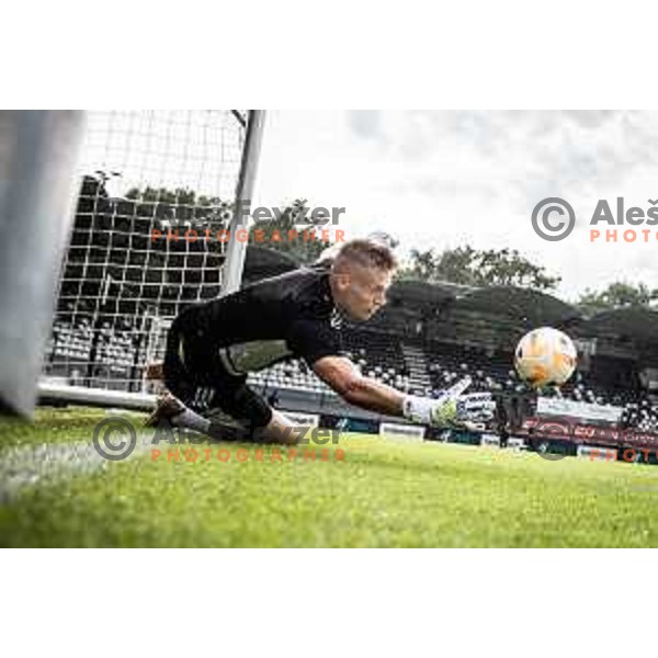 Klemen Mihelak prior to Prva liga Telemach football match between Mura and Domzale in Fazanerija, Murska Sobota, Slovenia on July 22, 2023. Photo: Jure Banfi