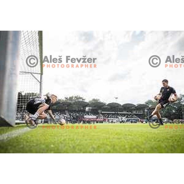 Klemen Mihelak prior to Prva liga Telemach football match between Mura and Domzale in Fazanerija, Murska Sobota, Slovenia on July 22, 2023. Photo: Jure Banfi