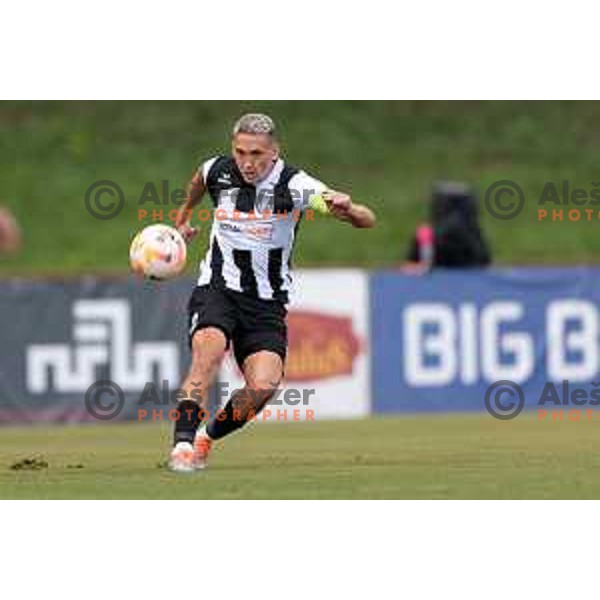 In action during Prva liga Telemach 2023/2024 football match between Bravo and Rogaska in Ljubljana, Slovenia on July 22, 2023