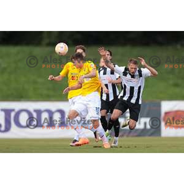 In action during Prva liga Telemach 2023/2024 football match between Bravo and Rogaska in Ljubljana, Slovenia on July 22, 2023