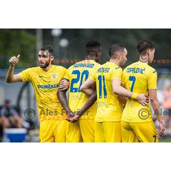 in action during Prva liga Telemach football match between Mura and Domzale in Fazanerija, Murska Sobota, Slovenia on July 22, 2023. Photo: Jure Banfi