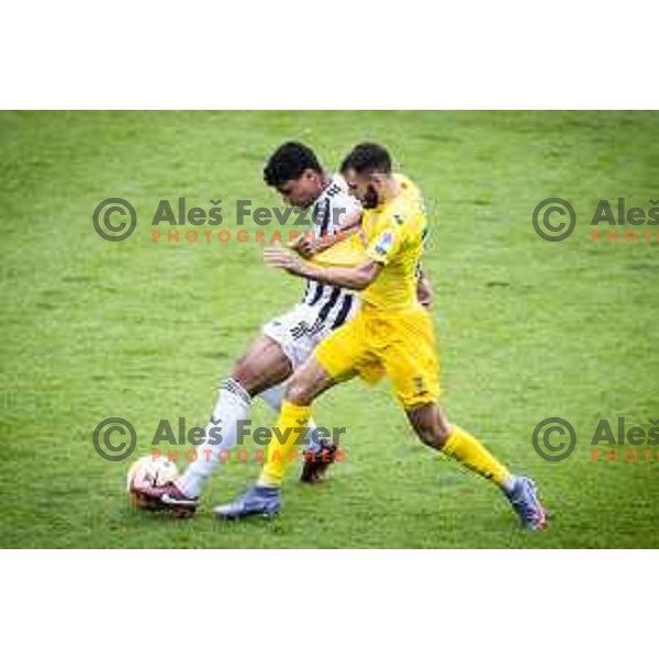 Darick Kobie Morris in action during Prva liga Telemach football match between Mura and Domzale in Fazanerija, Murska Sobota, Slovenia on July 22, 2023. Photo: Jure Banfi