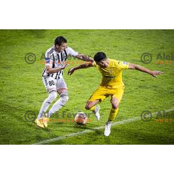 Nikola Petkovic in action during Prva liga Telemach football match between Mura and Domzale in Fazanerija, Murska Sobota, Slovenia on July 22, 2023. Photo: Jure Banfi