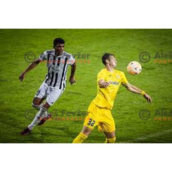 Gasper Cerne in action during Prva liga Telemach football match between Mura and Domzale in Fazanerija, Murska Sobota, Slovenia on July 22, 2023. Photo: Jure Banfi