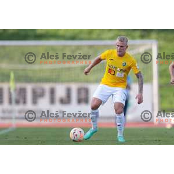 Luka Stor in action during Prva liga Telemach 2023/2024 football match between Bravo and Rogaska in Ljubljana, Slovenia on July 22, 2023 