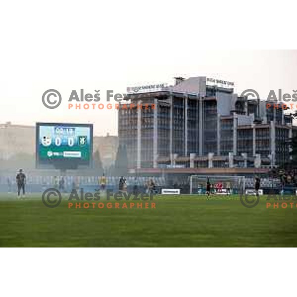 In action during Prva liga Telemach 2023/2024 football match between Koper and Olimpija in Koper, Slovenia on July 22, 2023