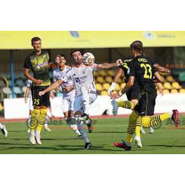 in action during Prva liga Telemach 2023/2024 football match between Radomlje and Maribor in Domzale, Slovenia on July 23, 2023. Foto: Filip Barbalic