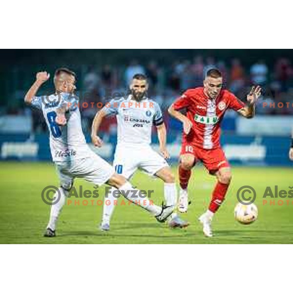 Marko Brkljaca in action during Prva liga Telemach football match between Aluminij and Celje in Kidricevo, Slovenia on July 23, 2023. Photo: Jure Banfi