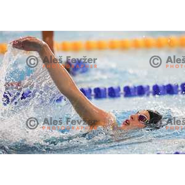 Isabela Strojansek (SLO) competes in Swimming Girls 200m Backstroke during EYOF Maribor 2023 in Maribor, Slovenia on July 24, 2023. Foto: Filip Barbalic