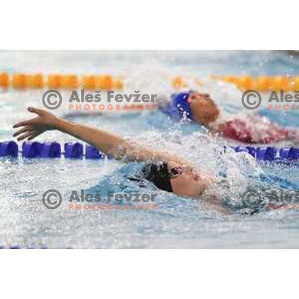 Isabela Strojansek (SLO) competes in Swimming Girls 200m Backstroke during EYOF Maribor 2023 in Maribor, Slovenia on July 24, 2023. Foto: Filip Barbalic