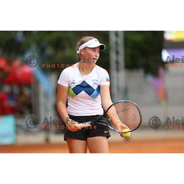Zoja Peternel (SLO) competes in Girls Tennis Singles during EYOF Maribor 2023 in Maribor, Slovenia on July 24, 2023. Foto: Filip Barbalic