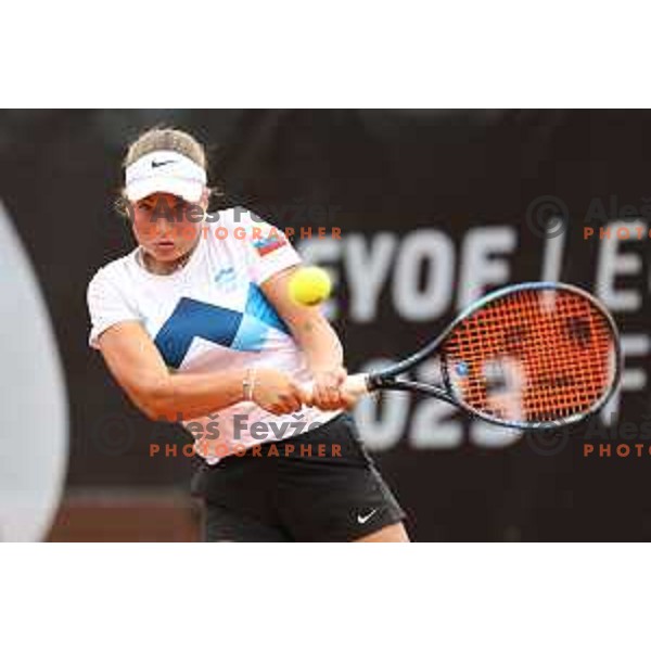 Zoja Peternel (SLO) competes in Girls Tennis Singles during EYOF Maribor 2023 in Maribor, Slovenia on July 24, 2023. Foto: Filip Barbalic