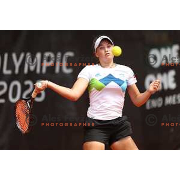 Zoja Peternel (SLO) competes in Girls Tennis Singles during EYOF Maribor 2023 in Maribor, Slovenia on July 24, 2023. Foto: Filip Barbalic