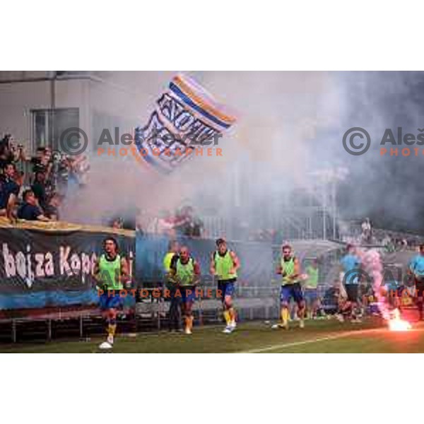 during Prva liga Telemach 2023/2024 football match between Koper and Olimpija in Koper, Slovenia on July 22, 2023