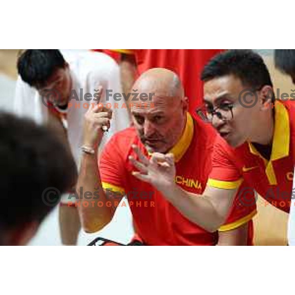 Aleksandar Djordjevic, head coach of China during friendly basketball game between Slovenia and China in Zlatorog Arena, Celje, Slovenia on July 25, 2023