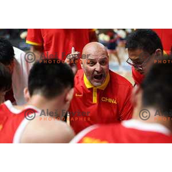 Aleksandar Djordjevic, head coach of China during friendly basketball game between Slovenia and China in Zlatorog Arena, Celje, Slovenia on July 25, 2023