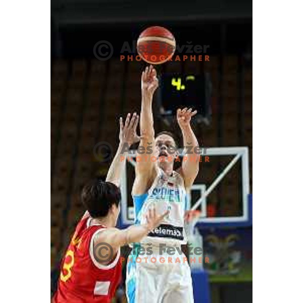 Klemen Prepelic in action during friendly basketball game between Slovenia and China in Zlatorog Arena, Celje, Slovenia on July 25, 2023