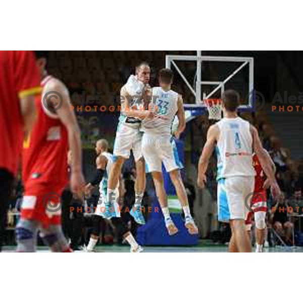 Klemen Prepelic in action during friendly basketball game between Slovenia and China in Zlatorog Arena, Celje, Slovenia on July 25, 2023