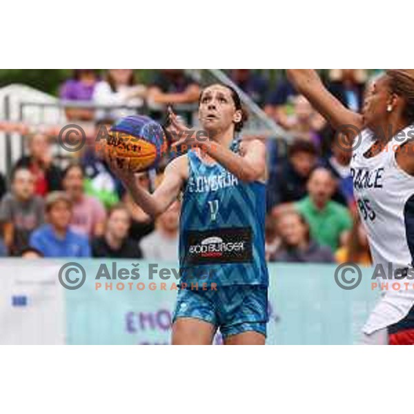 Manca Marolt (SLO) in action during Girls 3x3 Basketball match during EYOF Maribor 2023 in Maribor, Slovenia on July 26, 2023. Foto: Filip Barbalic